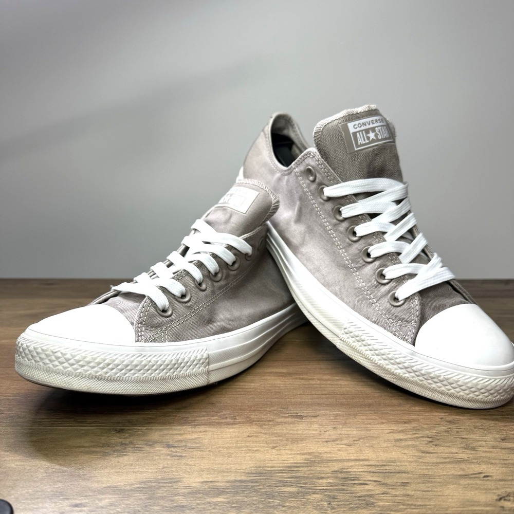 Converse All Star Cordura Gray Low Sneakers Men's 10 Canvas Durable EUC Shoes
